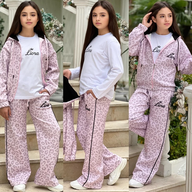 Leoparlı 3 lü kombin 