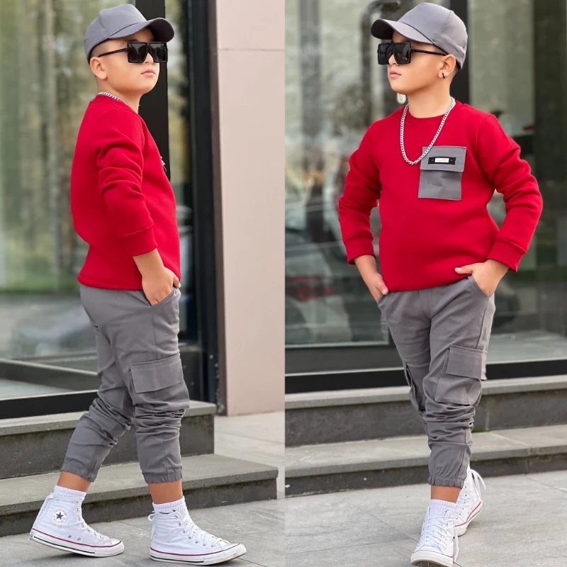 Şapkalı 3 lü erkek takım 