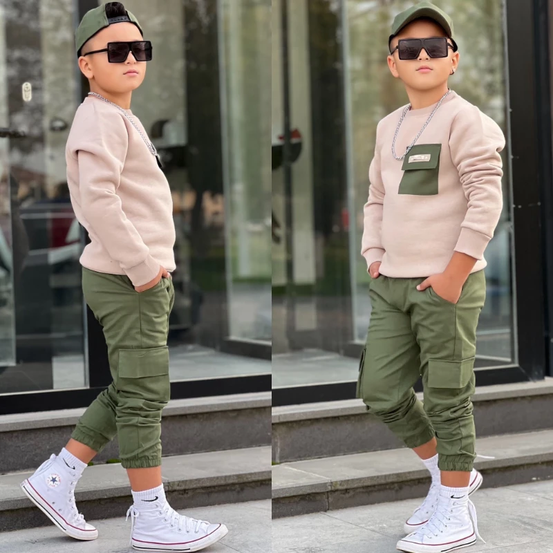 Şapkalı 3 lü erkek takım 