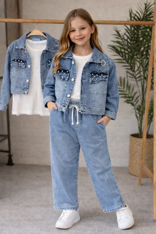 Kot ceketli 3 lü kombin 