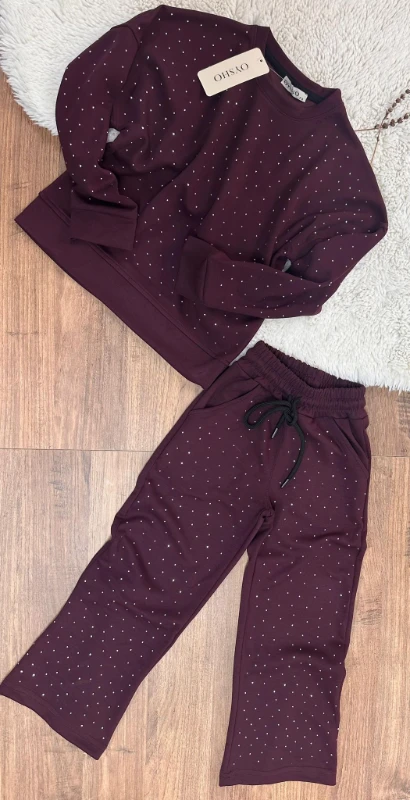 Oysho taş işlemeli ikili kız takım 