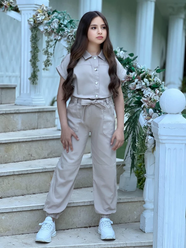 İkili gabardin kız takım 