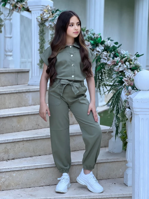 İkili gabardin kız takım 