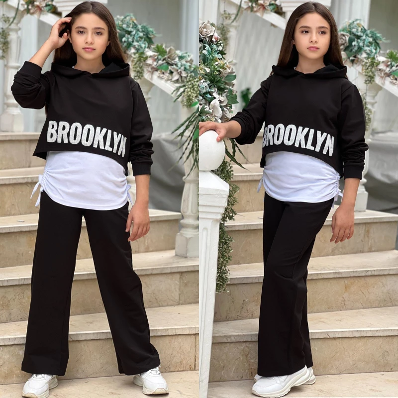 3 lü kız eşofman takım