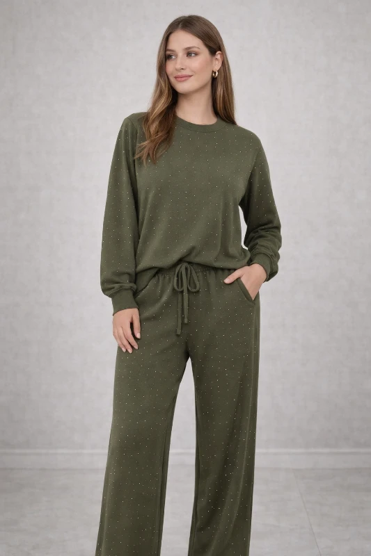 Oysho kumaş taşlı takım 