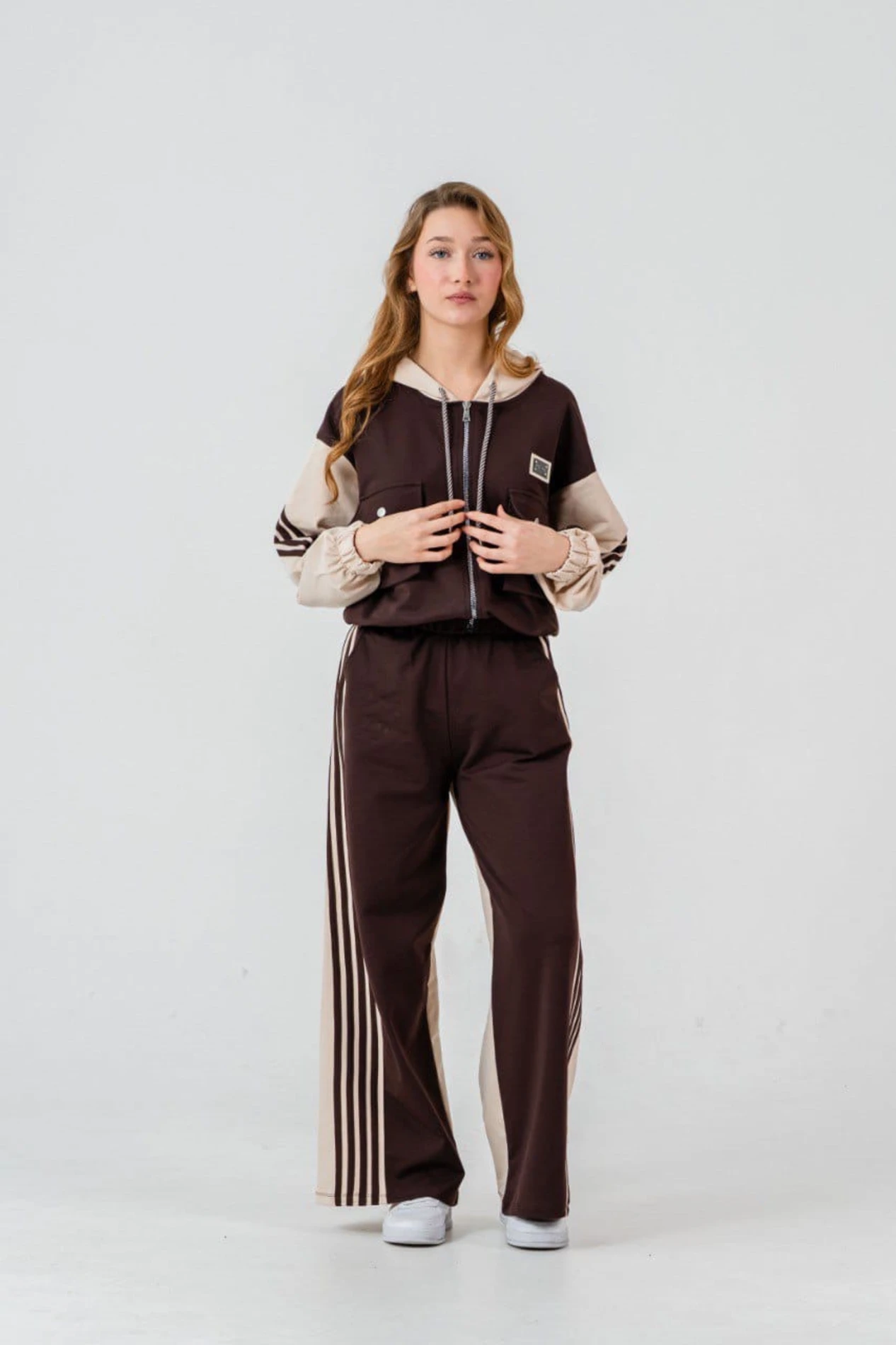 Kapşonlu garson boy kız takım 