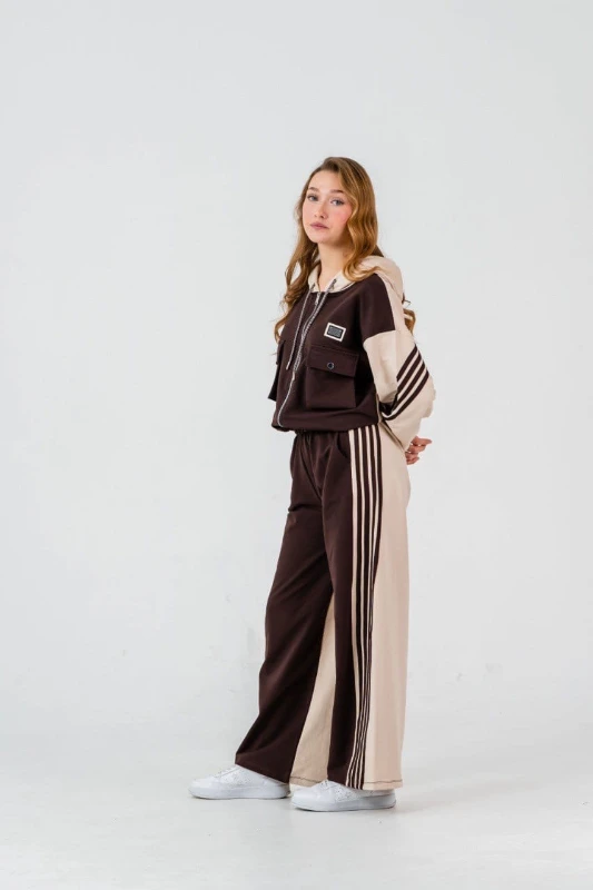 Kapşonlu garson boy kız takım 