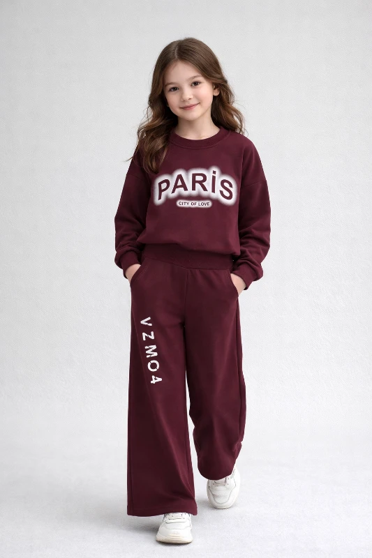 Paris baskılı İkili kız takım 