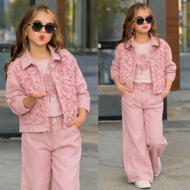 Güllü pudra 3 lü takım 