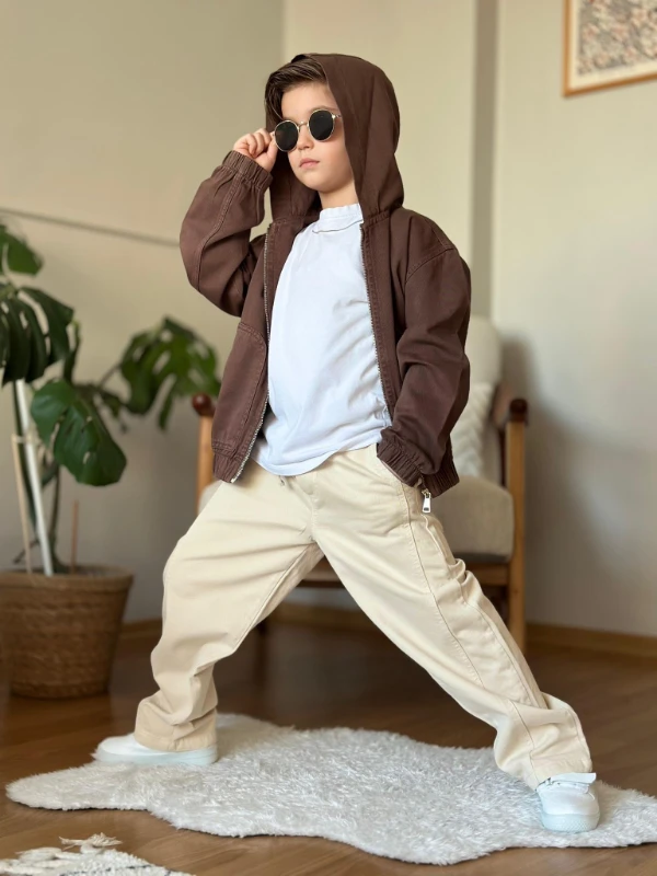 Gabardin keten erkek takım 