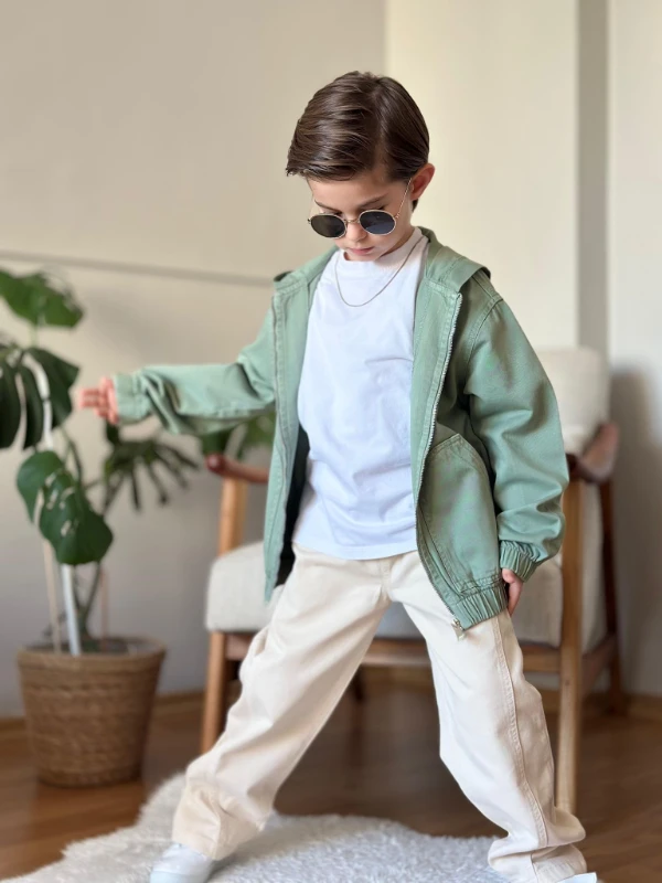 Gabardin keten erkek takım 