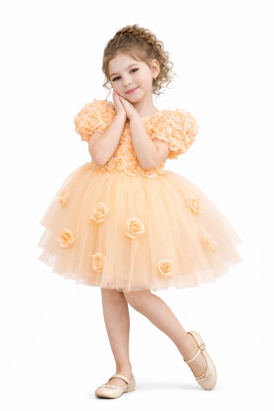 Güllü abiye elbise 