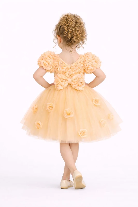 Güllü abiye elbise 