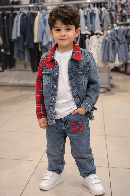 Kot ceketli 3 lü takım 