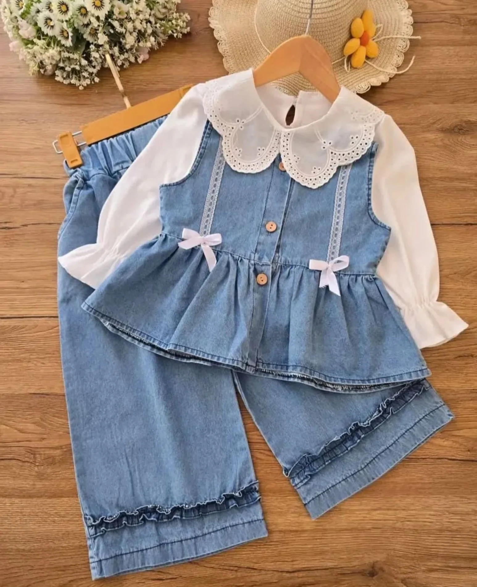 Kot yelekli 3 lü takım 