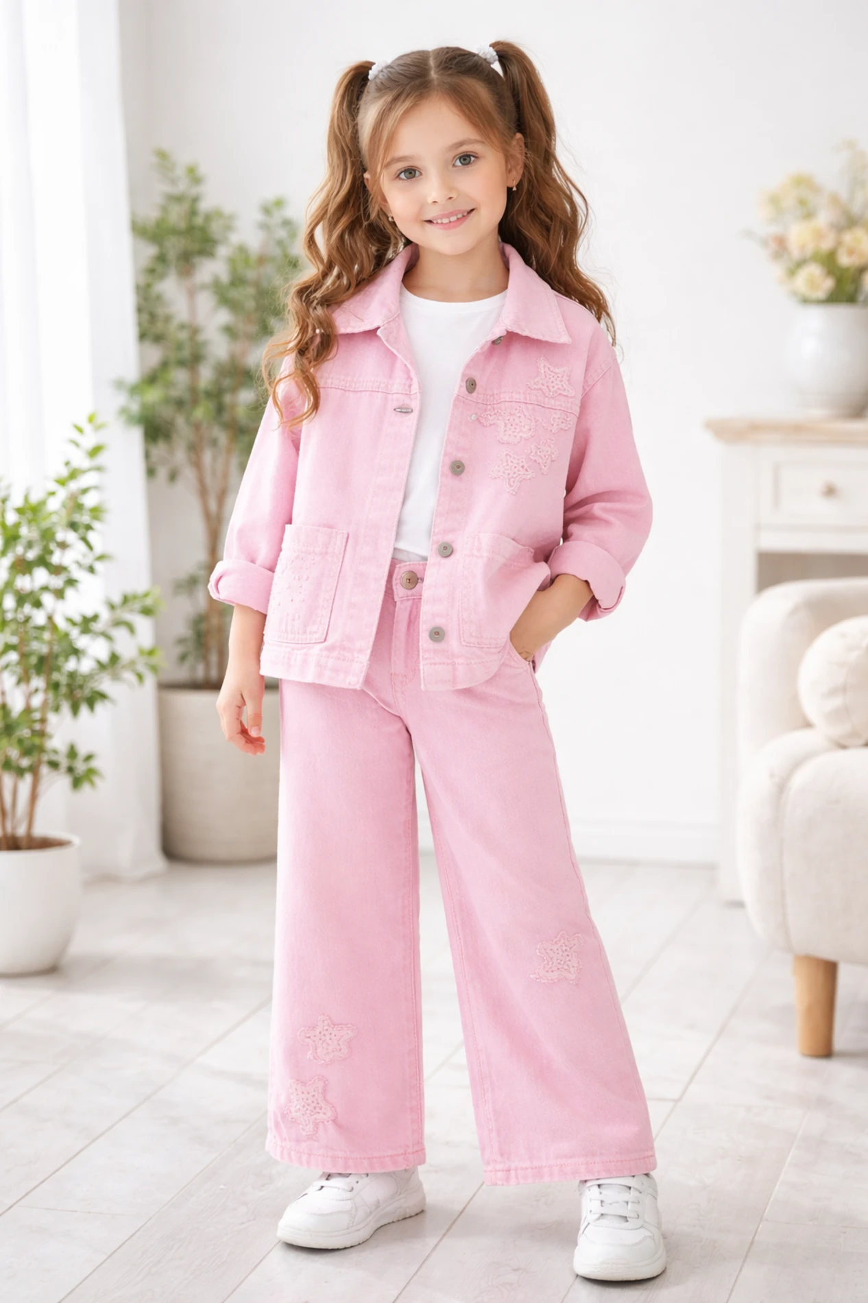 Pembe kotlu 3 lü takım 