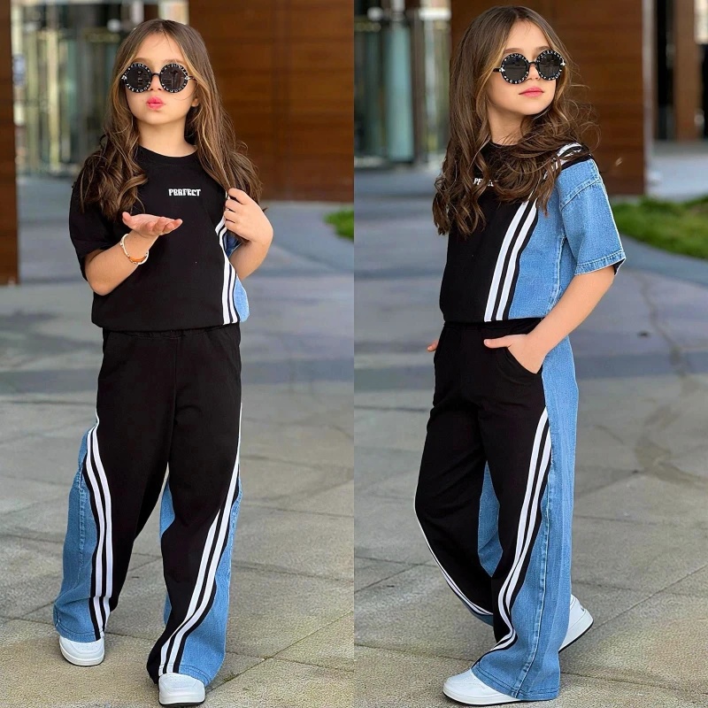 Kot detaylı ikili kız takım 